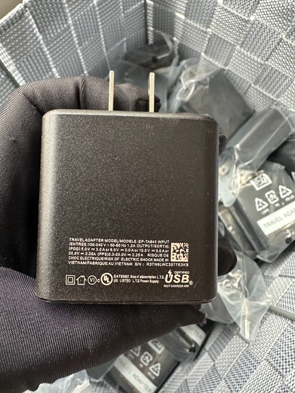 45W Super Fast Charger - Type-C Adapter - 5 Pc Only $70