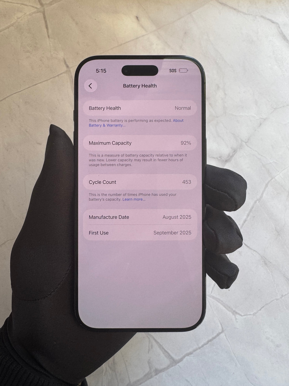 iPhone 17 Air 128GB 92% Battery Health Black