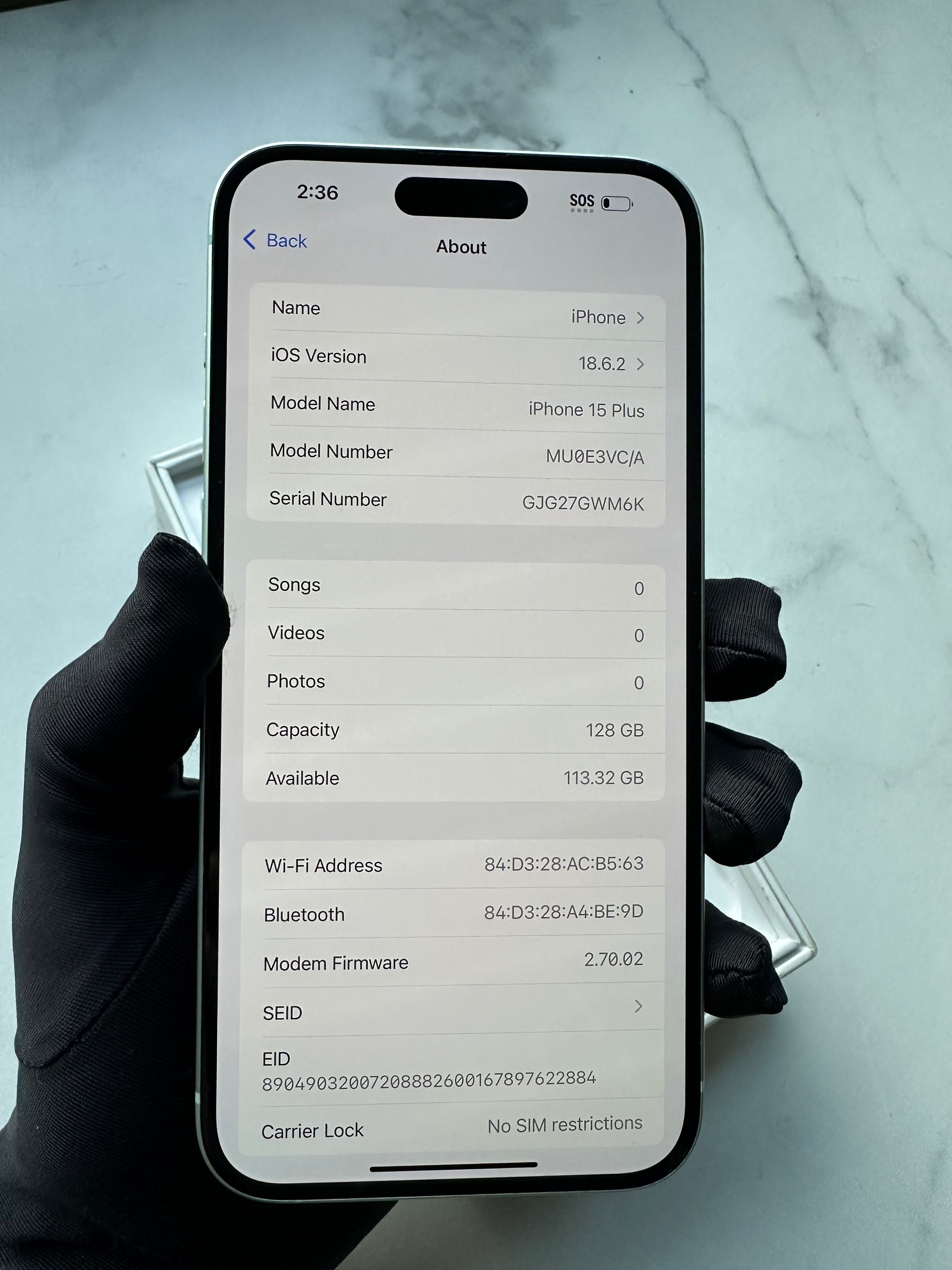 Green iPhone 15 Plus 128 Gb 97% battery health