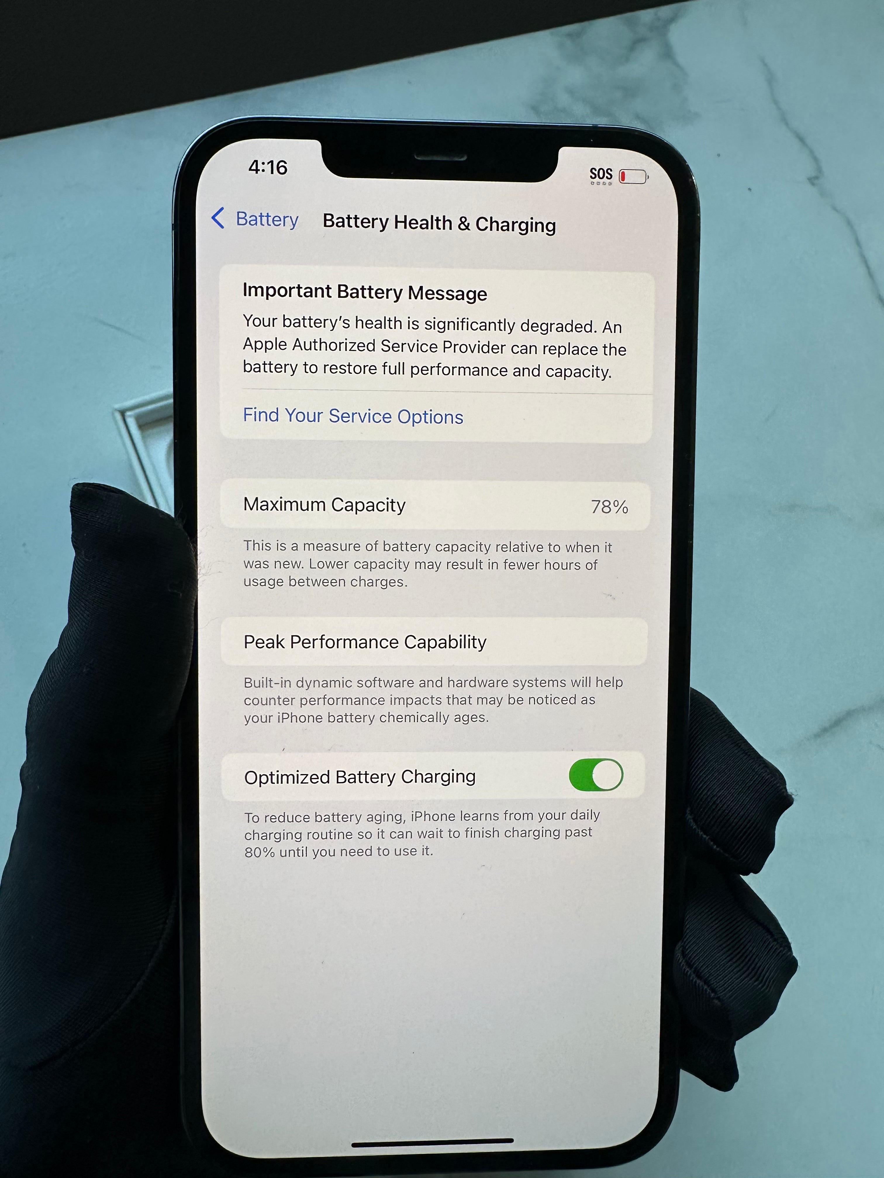 Grey iPhone 12 pro max 256 gb