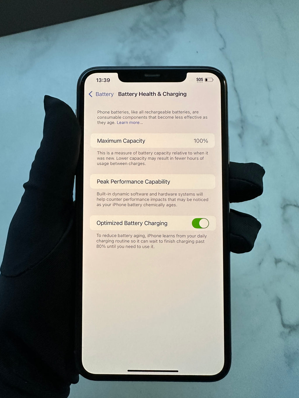 iPhone 11 Pro Max 512 GB 100% battery health